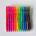 thumbnail image 4 of ZTTD Retractable Erasable Gel Pens Clicker, Refillable & Retractable Gel Ink Pens, Fine Point 0.7mm, Assorted Color Inks for Drawing Writing, 12Pcs, 4 of 9