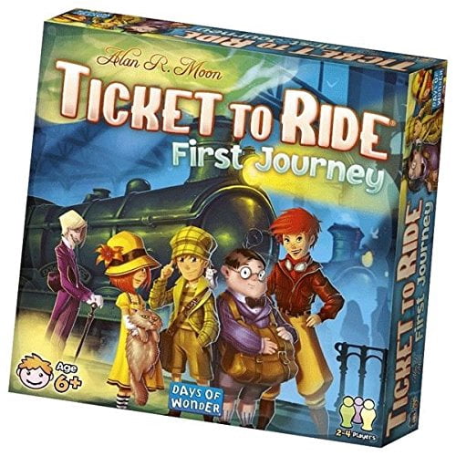 Ticket to Ride: First Journey - Jeu de Stratégie d'Introduction (Version Anglaise) par Days of Wonder, 6 Ans et Plus