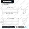 thumbnail image 2 of Matte Towel Rack ‘‘ Bathroom Towel Shelf with Double Towel Bars SUS Stainless Steel Wall Mounted BBK, 2 of 8