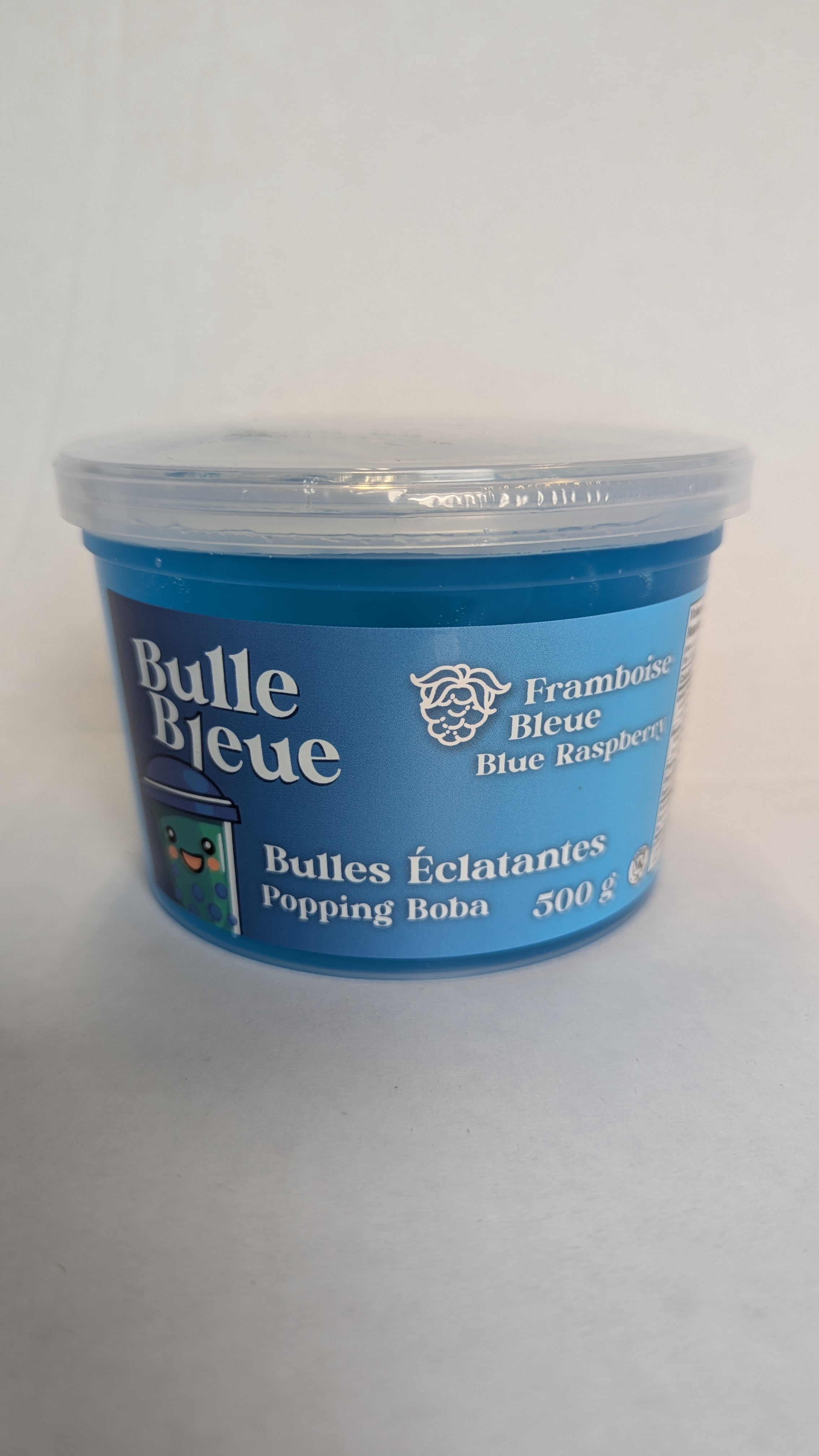 Boba éclatant à la framboise bleue
