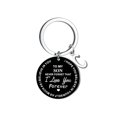 thumbnail image 2 of Creative DIY To My SON Black Stainless Steel Last Name 26 Letter Keychain 2.5cm, 2 of 8