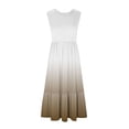 thumbnail image 4 of 2024 Longues Robes Maxi à Bretelles Spaghetti pour Femmes Été, Robes Maxi Sans Manches à Dégradé pour Femmes Grande Taille, Robes d'Été Décontractées à Col Rond pour la Plage, Robe Maxi Fluide à Étages pour Femmes, 4 of 5