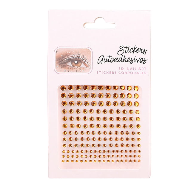 An Acrylic Face Sticker Clear Out Deal, Bradem Self Adhesive Rhinestone Stickers for Face Nail Eyes Decor 4 Size 15 Color Bling Sticky Gems for Body Makeup Stick on Acrylic for Craftcard Decorations