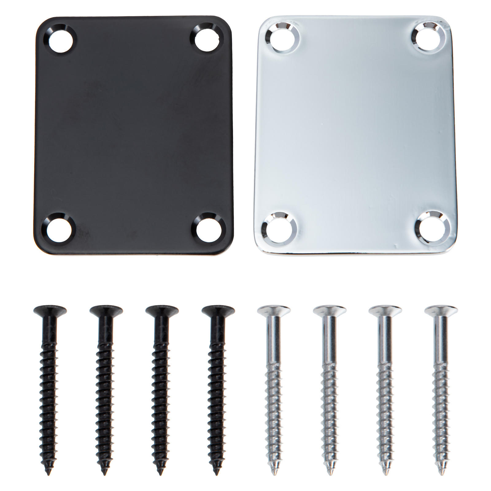 Shisuyan Guitar Neck Plate for Replacement Guitar Neck Plates Stainless Steel 4 Sets