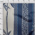 thumbnail image 3 of oneOone Silk Tabby Medium Blue Fabric Tropical Craft Projects Decor Fabric Printed By The Yard 42 Inch Wide, 3 of 5