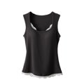 thumbnail image 1 of RXMEKW Camisole à Bretelles Sans Manches pour Femmes comme Haut de Pyjama en Polyester, Noir, 1 of 5