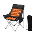 thumbnail image 1 of Halicool Heated Camping Chair, Oversized Heated Outdoor Chairs for Adults with 3 Heat Levels, Portable Folding Padded Chair for Camp, Lawn, Sports (Battery NOT Included), 1 of 5