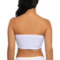 thumbnail image 3 of Double Women Plus Size Strapless Bra Bandeau Tube Removable Padded Top Stretchy, 3 of 4