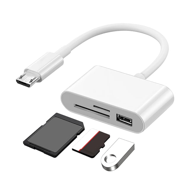 WIFKLSIIPG Lecteur de Carte Micro Type C Android Ordinateur Mobile Multifonction Otg2.0 Disque Sd/Tf U