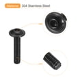 thumbnail image 4 of Unique Bargains Flanged Button Head Socket Cap Screws, 25 Pack M4x18mm 304 Stainless Steel Bolts, 4 of 5