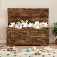 thumbnail image 1 of Versatile Wooden Storage Chest Bench with Safety Hinge for Living Room & Bedroom, 1 of 9