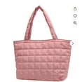 thumbnail image 1 of CoCopeaunt Quilted Tote Bags For Women Lightweight Puffer Padding Shoulder Bag Large Nylon Tote Handbag Zipper Closure, 1 of 2