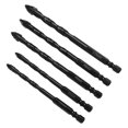 thumbnail image 2 of Four-Flute Sawtooth Eccentric Drill Bit Professional Carpentry Tools For Glass Ceramic Concrete Brick Metal Drill Bit Set - C, 2 of 6