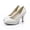 White, variant on Bellella Women Stiletto Heels High Heel Dress Shoes Slip On Pumps Comfort Office Shoe Bridal Black 9