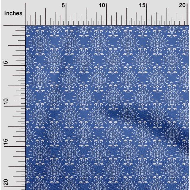 oneOone Georgette Viscose Fabric Floral Block Decor Fabric Printed BTY 42 Inch Wide