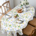 thumbnail image 3 of Modern Oval Tablecloth for Oval Table Waterproof Table Cloths for Dining Room Indoor Outdoor Home Decorative Table Cloth-60x84in, 3 of 5