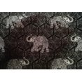 thumbnail image 4 of oneOone Cotton Silk Fabric Elephant Block Printed Craft Fabric BTY 42 Inch Wide, 4 of 4