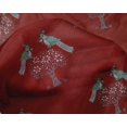 thumbnail image 4 of oneOone Silk Tabby Fabric Bird & Tree Block Print Sewing Fabric BTY 42 Inch Wide, 4 of 4