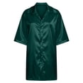 thumbnail image 4 of LOVZFMLL Robes pour Femmes Mini Robe Chemise en Satin Fendue Boutonnée Super Douce Confortable Pyjama Vêtements de Détente, 4 of 5