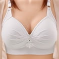 thumbnail image 2 of Birdeem Bras for Women Womans Printing Gathered Together Large Size Daily Bra Underwear No Rims, 2 of 11
