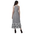 thumbnail image 4 of Moomaya Robe Maxi Sans Manches à Col Licou Imprimée avec Fente avant Robe d'Été pour Femme, 4 of 4