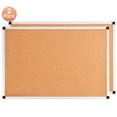 thumbnail image 1 of Costway Panneau d'Affichage Mural 2 Pack Liège 24'' x 36'' avec Cadre en Aluminium, 1 of 10