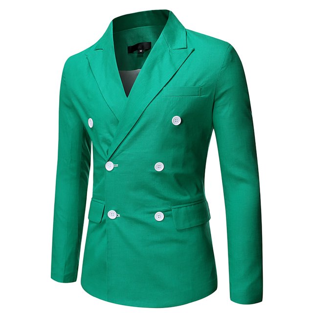 Mens Jacket Winter Mens Autumn And Winter Fashion Personality Solid Color Casual Suit Jacket