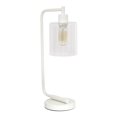 thumbnail image 1 of Simple Designs Bronson Antique Style Industrial Iron Lantern Desk Lamp with Glass Shade, 1 of 5