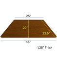 thumbnail image 3 of Mobile 25''W x 45''L Trapezoid Oak HP Laminate Activity Table - Standard Height Adjustable Legs, 3 of 5