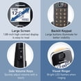 thumbnail image 3 of Panasonic Cordless Phone KX-TGE633M 3 Handsets - Metallic Black, 3 of 8