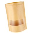 thumbnail image 2 of 50pcs Resealable Kraft Paper Bag Window Fruit Tea Gift Package Self Sealing 10x15+3cm, 2 of 9