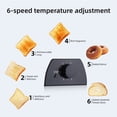 thumbnail image 4 of Mistaha 2-Slice Wide Slot Toaster with 6 Temperature Settings and Timer Function - Compact Stainless Steel Sandwich Maker for Home and Office - Black US Plug, 4 of 6