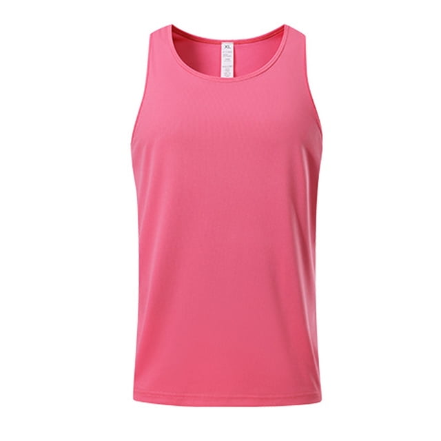 Mens Casual Tank Tops Racer Back Crewneck Sleeveless Shirt Lightweight Workout Tee Summer Muscle T-Shirts