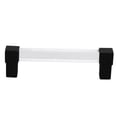 thumbnail image 2 of  Acrylic Handle, Acrylic Drawer Pulls Transparent  For Closet Hole Spacing 96 Black, 2 of 8
