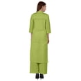 thumbnail image 4 of Bimba Robe Traditionnelle Indienne Unie pour Femmes Ensemble Kurta et Pantalon Ethnique Indien Palazzo, 4 of 7