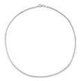 thumbnail image 5 of Miabella Sterling Silver Herringbone Chain Necklace, 5 of 5