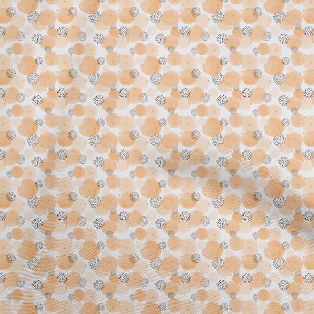 oneOone Velvet Peach Fabric Abstract Craft Projects Decor Fabric Printed By The Yard 58 Inch Wide