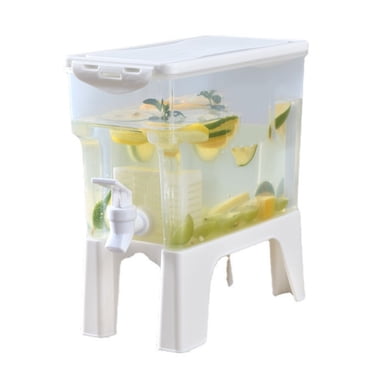 Plastic Drink Dispenser with Spigot, 3.5L Beverage Dispenser Cold Drink Container for Iced Tea, Lemonade, Fridge, Bar, Party