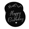 thumbnail image 1 of Inkdotpot Silver Foil Paper Hang Tags Happy Birthday Favor Tags 100 Pieces, 1 of 1