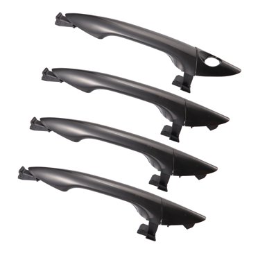 Unique Bargains 4 Pcs Poignée de Porte Extérieure avant Arrière pour Hyundai Elantra 2011-2016 82651-3X000 82661-3X000