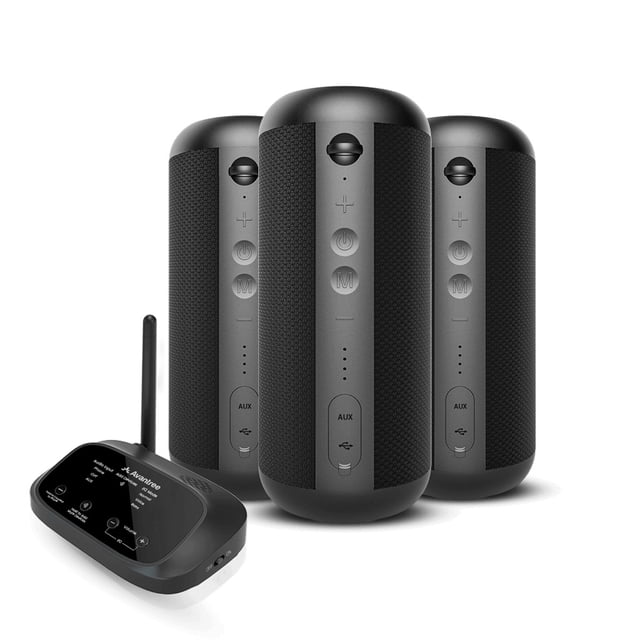 Avantree Harmony 2 - Multi-Room Wireless Speaker System with Bluetooth & Wired Inputs