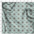 thumbnail image 4 of Soimoi Green Rayon Fabric Floral Wreath Geometric Printed Fabric 1 Yard 58 Inch Wide, 4 of 5