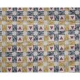 thumbnail image 4 of oneOone Polyester Lycra Fabric Check & Triangle Ikat Printed Craft Fabric BTY 56 Inch Wide, 4 of 4