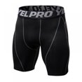 thumbnail image 4 of Midnight Navy Blue Men Summer Running Shorts Gym Mens Sport Compression Tights Quick Drying Training Fitness Compression Gym Shorts M, 4 of 9