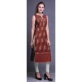 thumbnail image 3 of Bimba Kurti Droite Imprimée pour Femmes Sans Manches Tenue d'Été Kurta Tunique Moyen, 3 of 5