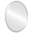 thumbnail image 1 of Singapore Framed Oval Mirror - Silver Leaf Brown - 13" x 17", 1 of 7