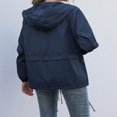 thumbnail image 3 of Alsol Imperméables pour Femmes Vestes Légères Coupe-Vent Pliables pour Randonnée en Plein Air avec Capuche, 3 of 6