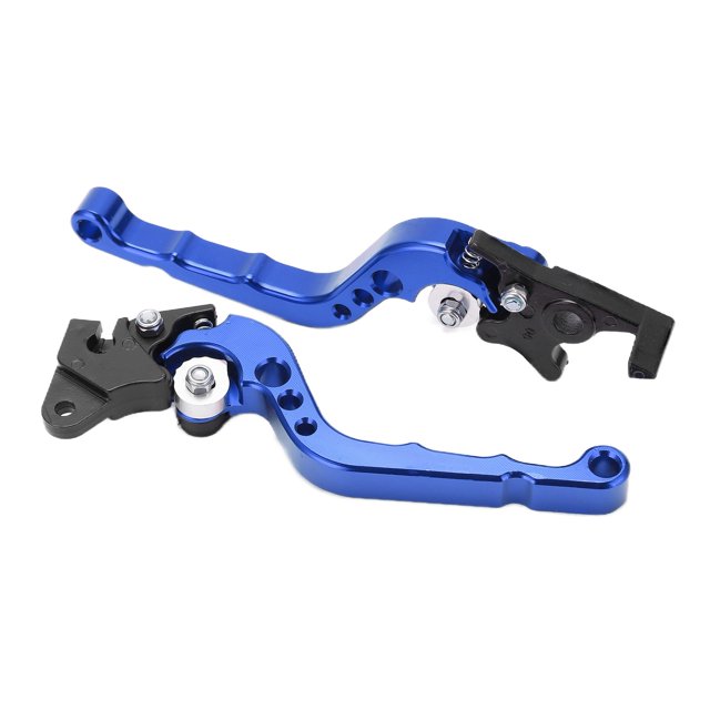 Brake Handle, Universal Aluminium Alloy 2PCS Braking Performance Decorative Motorcycle Brake Lever Sensitive For Autocycle Black,Blue,Red