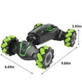 thumbnail image 3 of SIYTUAU Green 2 4G Rc Stunt Car With Light Spray Transforming Vehicle Plastic Rechargeable Remote Control Off Road Car For Boys Kids Gift Green Green, 3 of 9