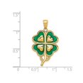 thumbnail image 3 of Pendentif Trèfle à 4 Feuilles en Or Jaune 14K avec Chaîne, 3 of 4